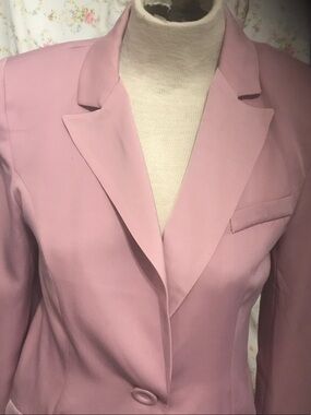 Fashion Nova Pale Pink Tailored Blazer